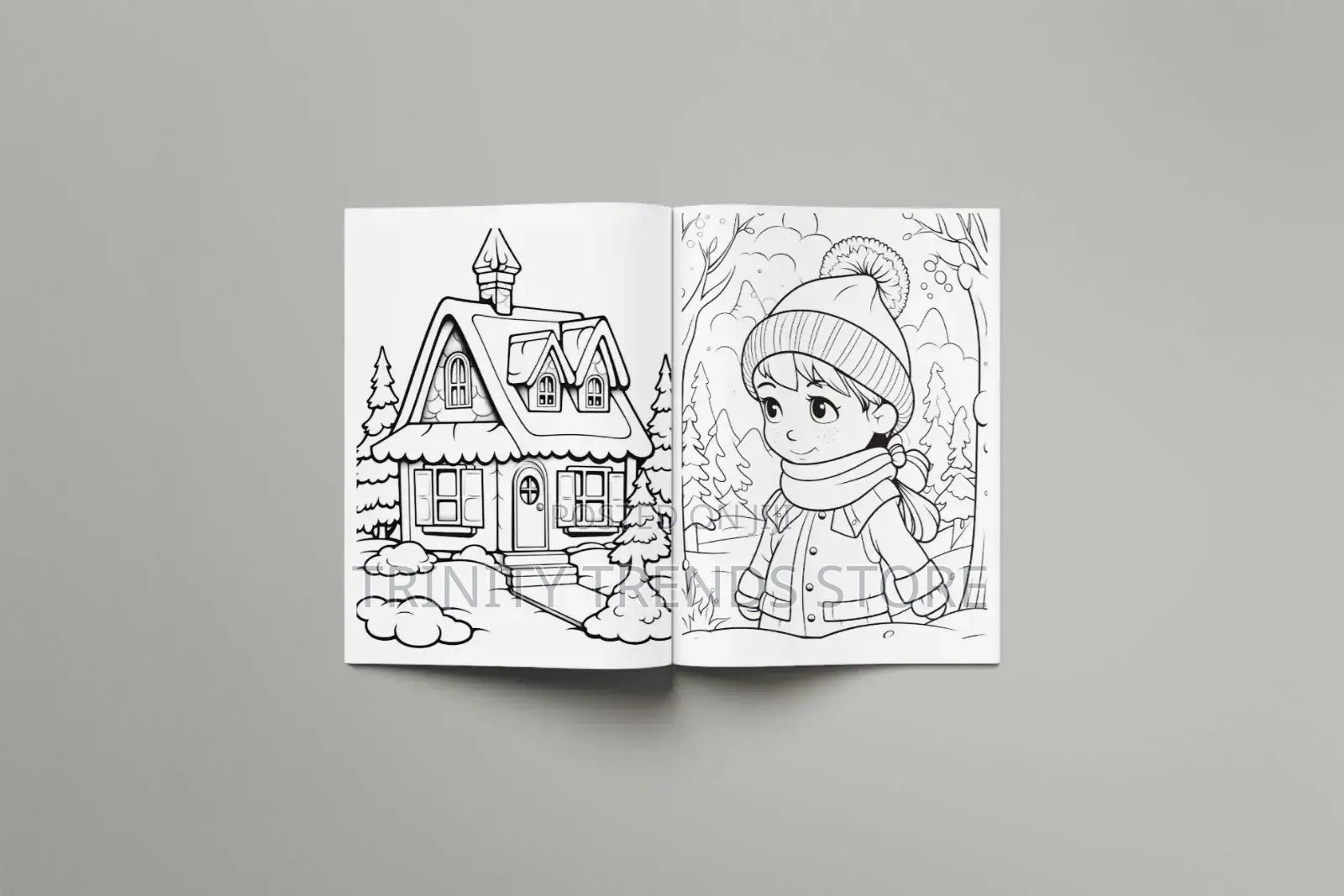 Winter Fun Coloring Book for Kids