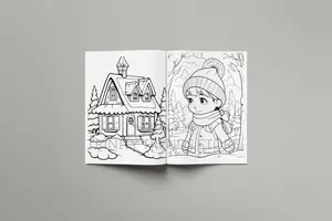 Winter Fun Coloring Book for Kids