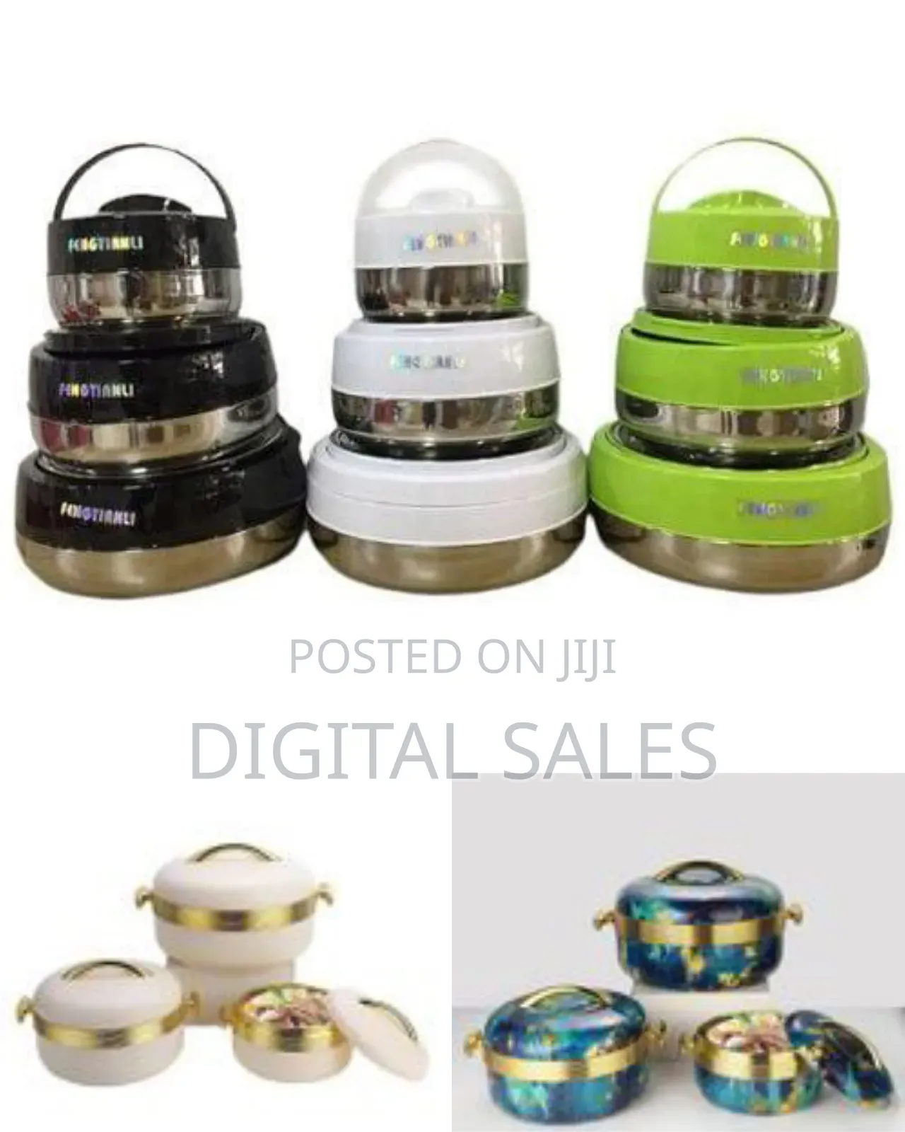 Luxury 3-piece 2.6/2.1/1.6qt Thermal Casserole Dish Set With Lids,
