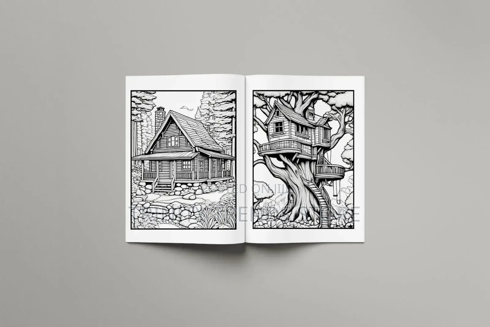 House Coloring Book for Adults and Teens.