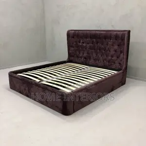 Dark Coffee Brown Colored Bed