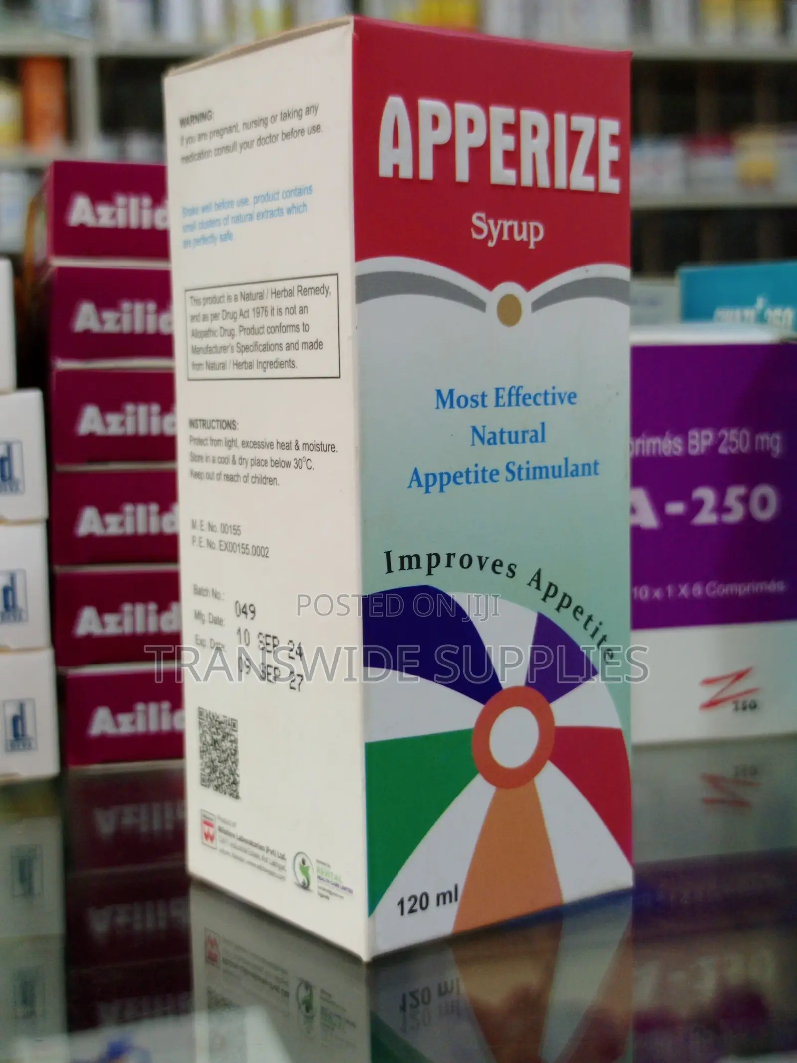 Apperize 120ml Syrup - Most Effective Natural Appetite Stimulant