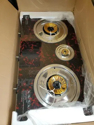 Triple Burner Gas Cooker With A Tempered Glass Top Auto Ignition
