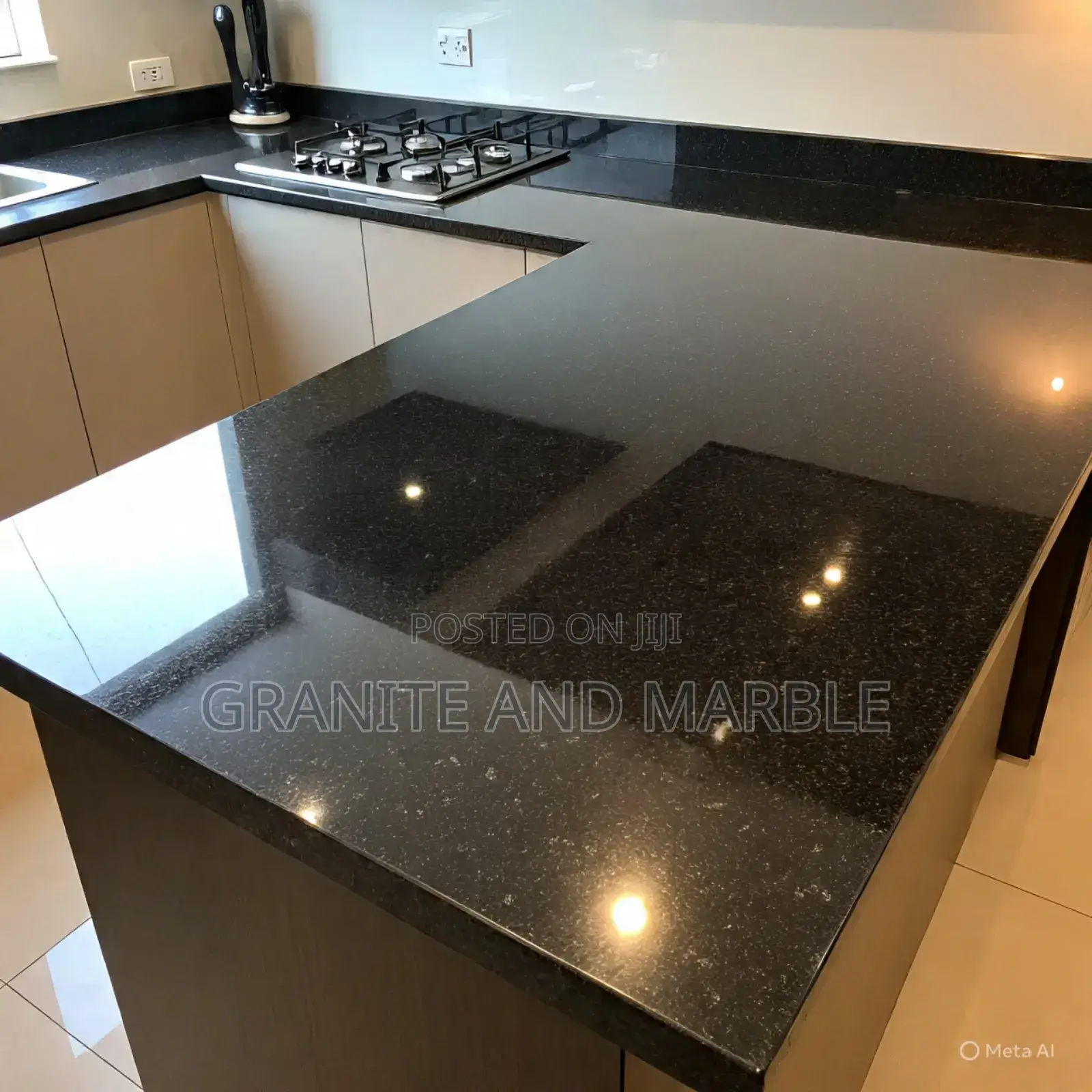 Black Galaxy Granite – Kitchen Countertops