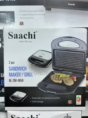 Saachi 2 Piece Sandwich Maker /Grill