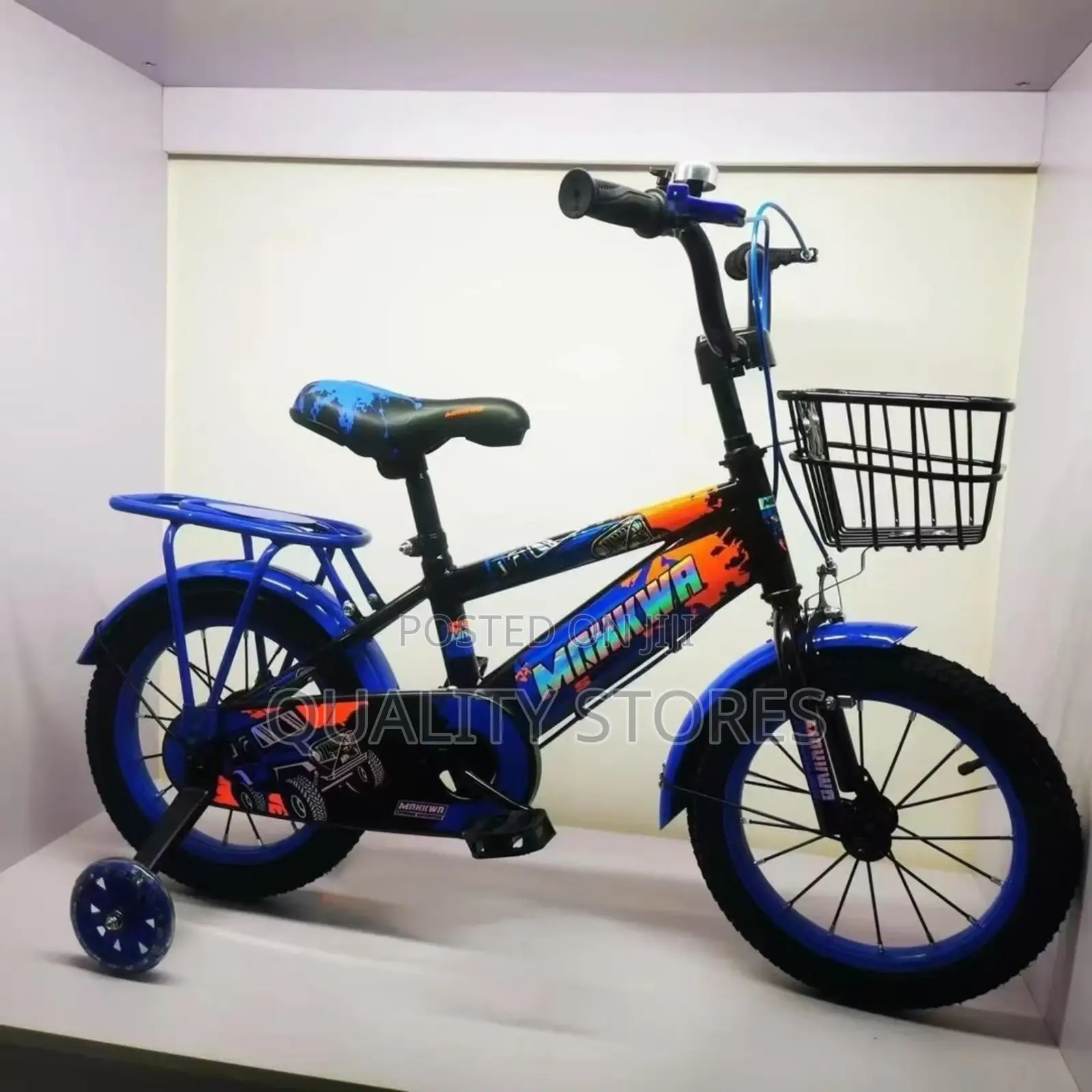 Fire Kids Bicycle Blue 1 to 9 Years