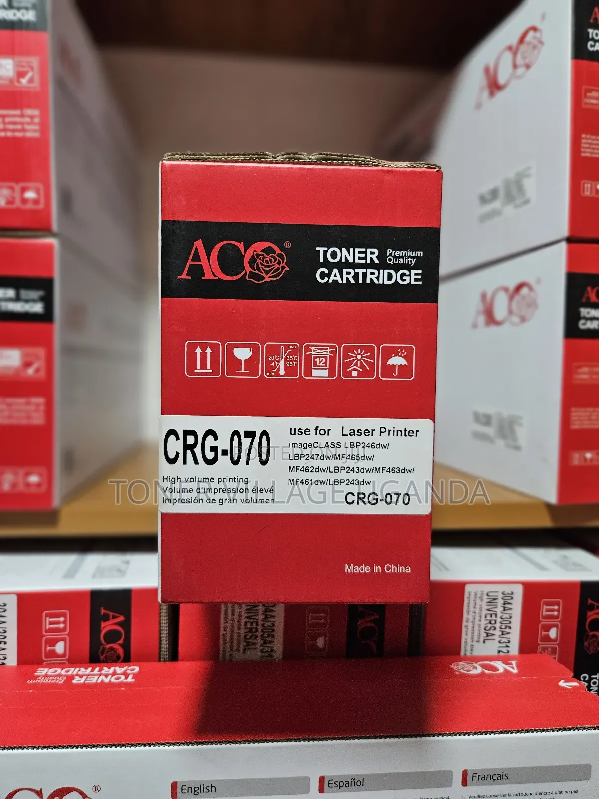 Canon Toner Crg 070, Yield 3,000 Pages:
Lbp243,Lbp246,Mfp461,463,465