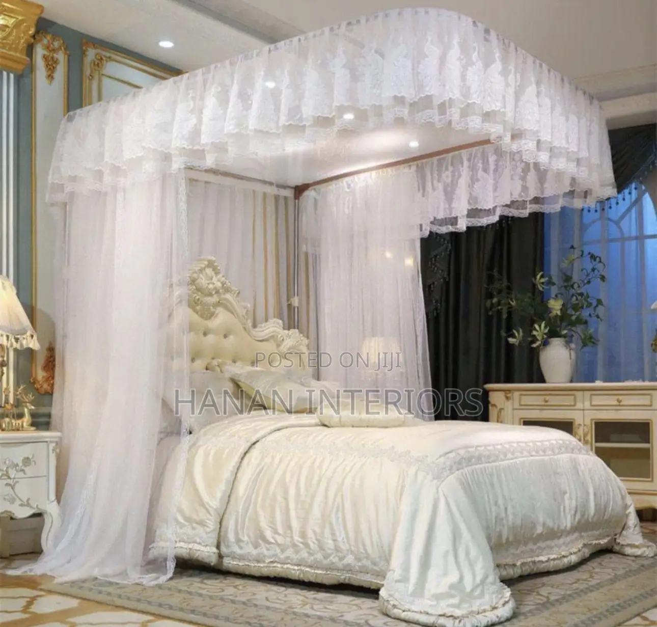 5*6 White Rail Mosquito Net