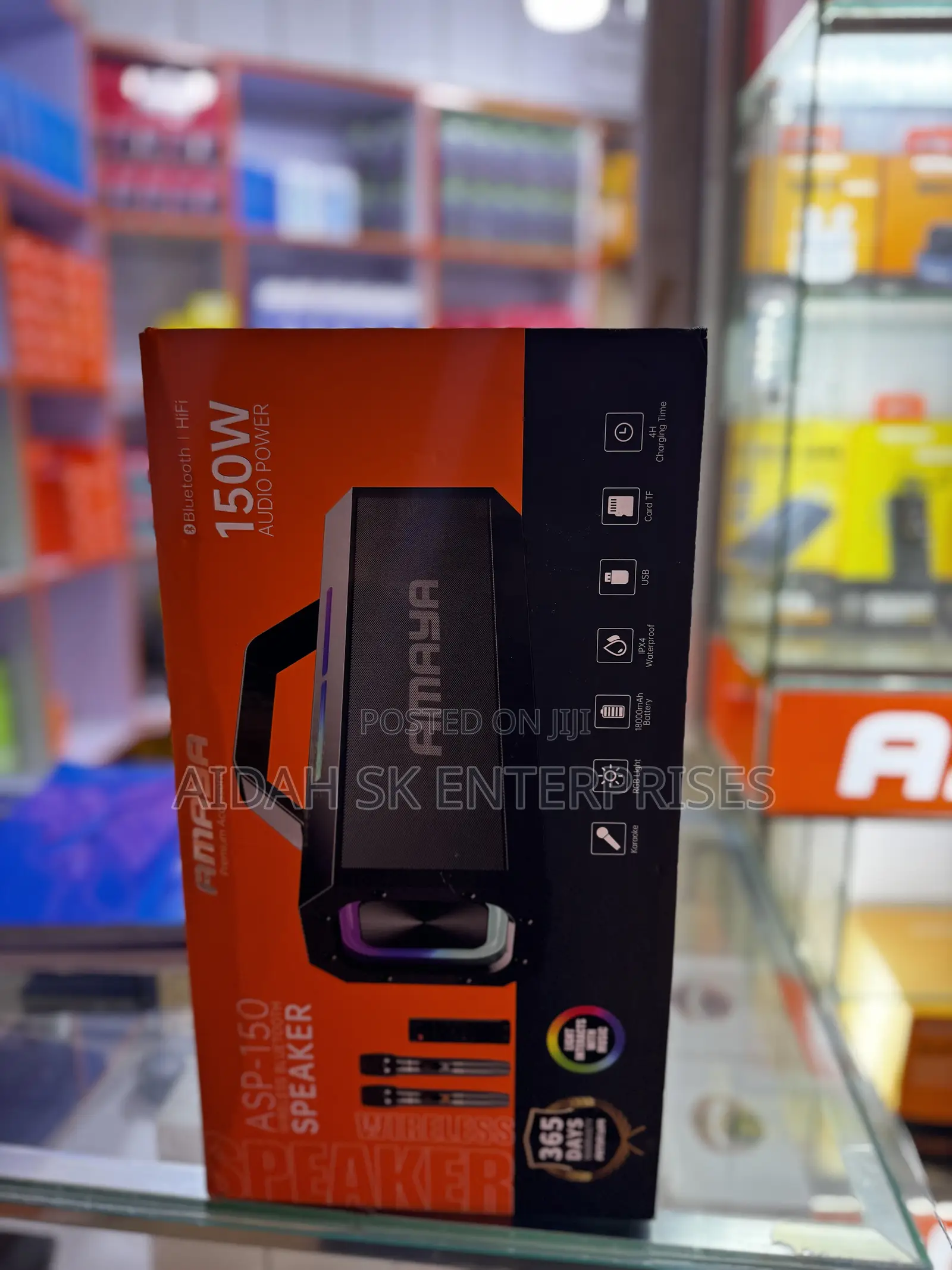 Amaya Asp-150 Bluetooth Speaker 150w High-Power With Colorful Lights