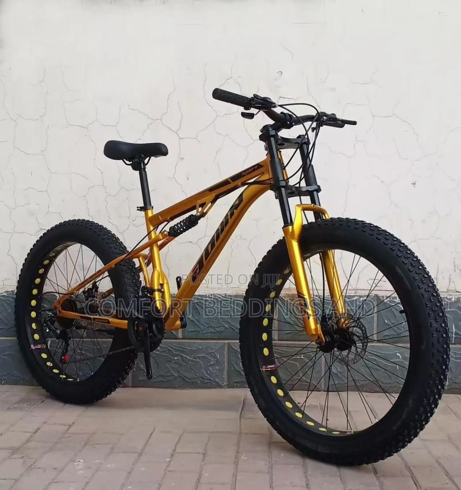 Adult Big Tyre Bicycle Gold