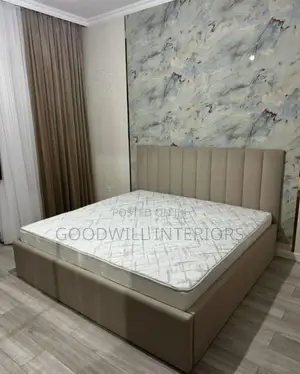 Brown Gray Colored Bed