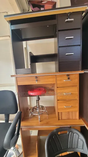 Office Desk Black and Brown