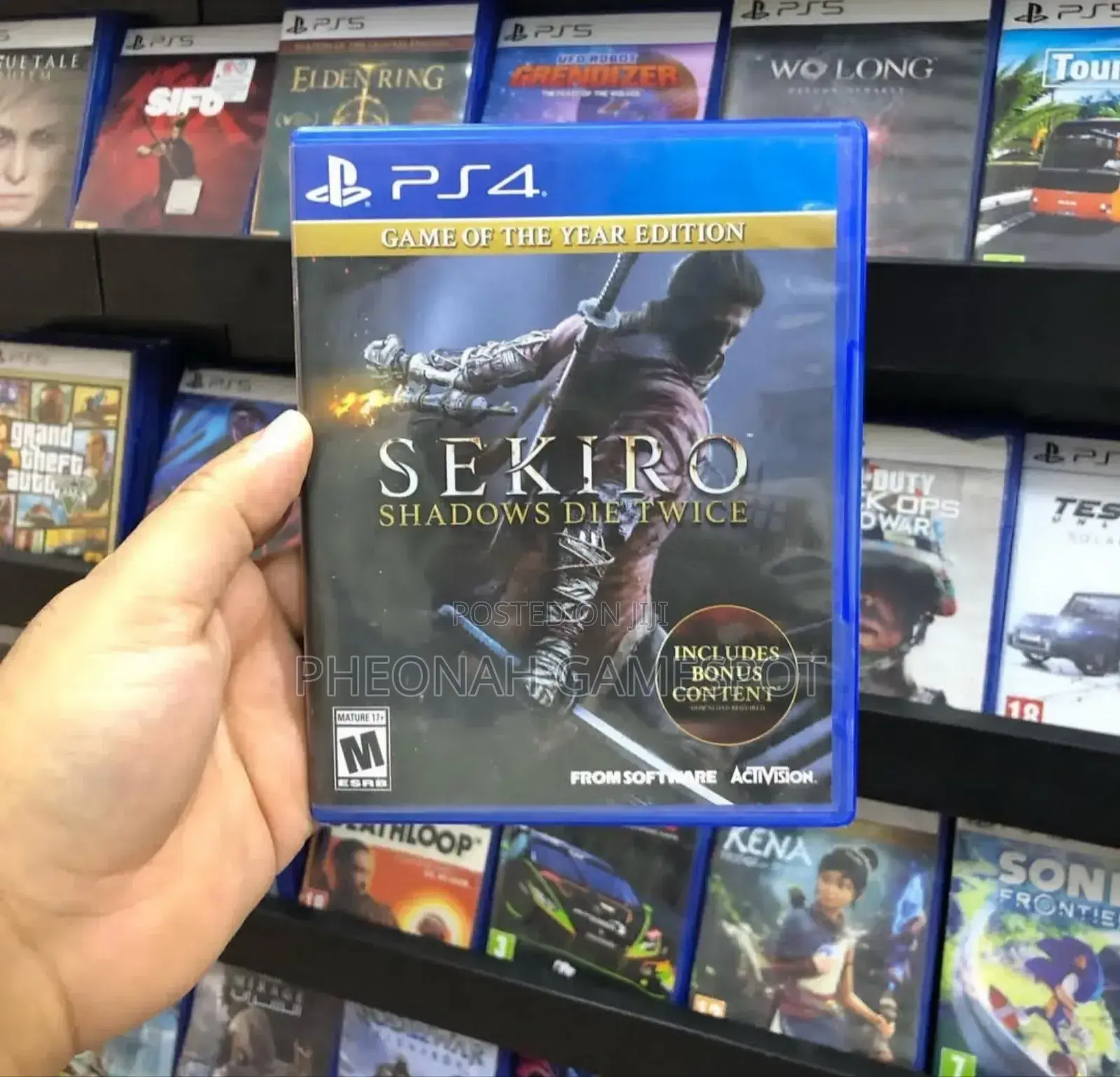 Sekiro Shadows Die Twice Game Cd for Ps4