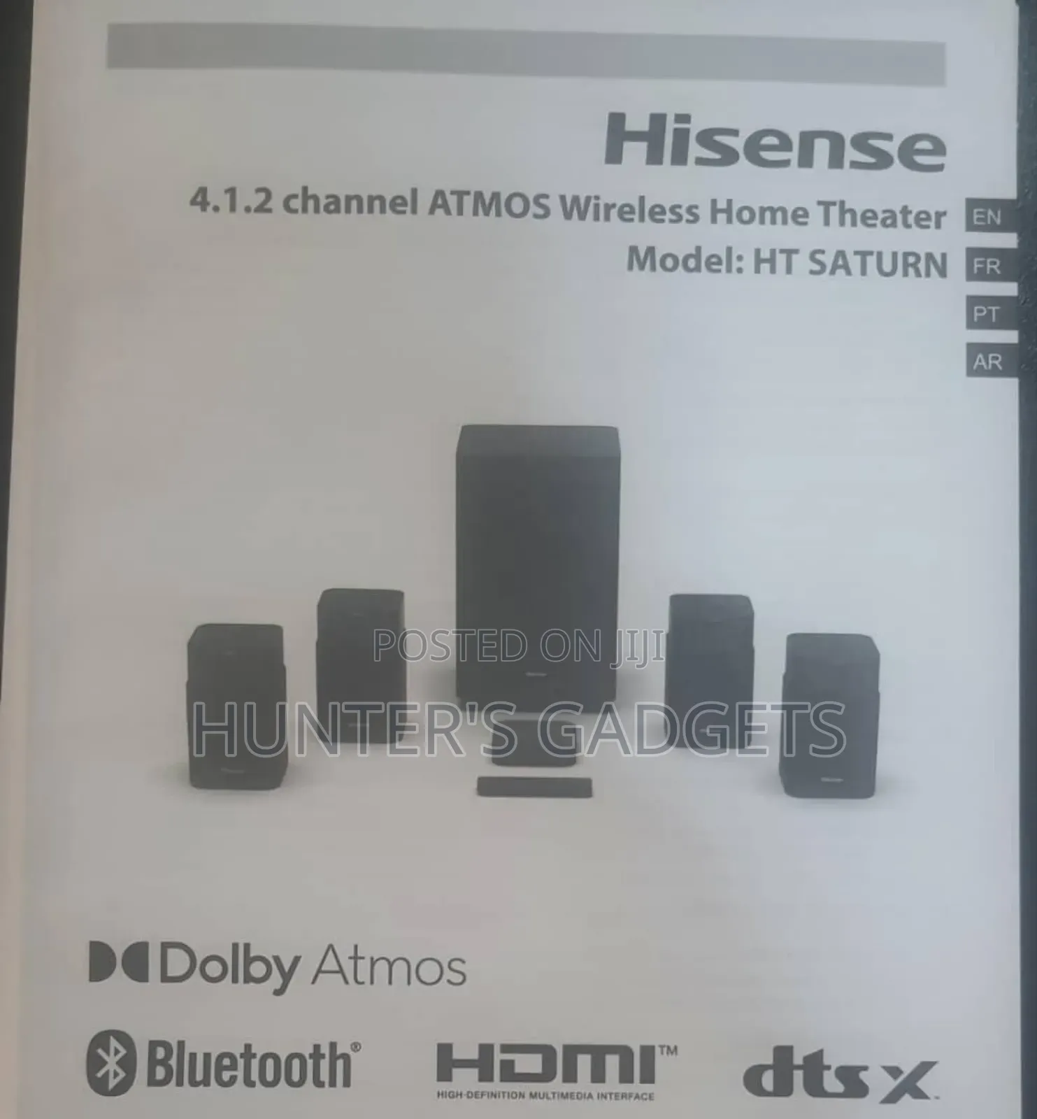 Hisense 4.1.2 Channel Dolby Atmos Bluetooth Wireless Hometheater