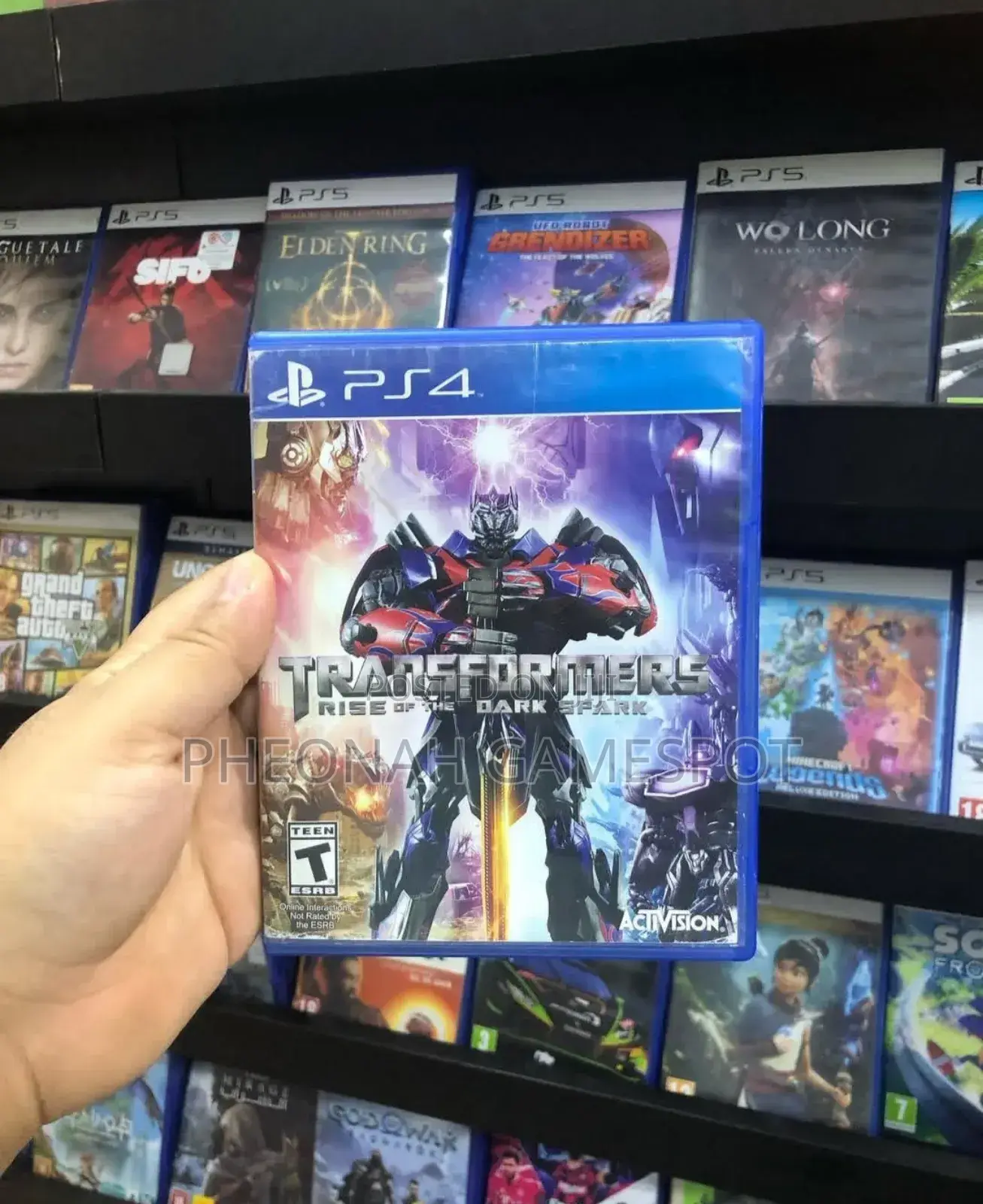 Transformers Rise of the Dark Spark Game Cd for Ps4