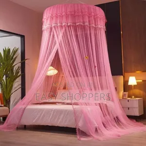 Round Hanging Mosquito Net Fits 4*6 5*6
