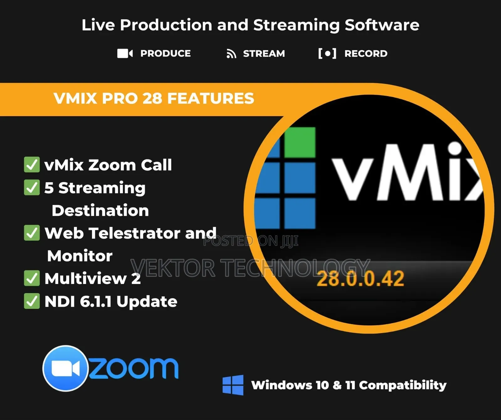 Vmix 28 Pro - Lifetime License (Windows)