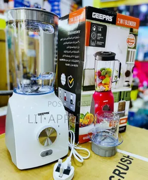 Geepas 2in1 Blender,600w, 2years Warranty.
