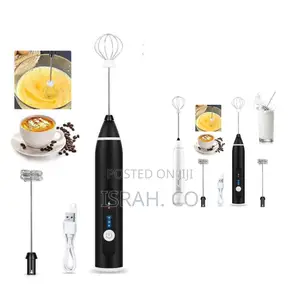 Rechargeable Electric Plastic Handle Mini Office Egg Beater