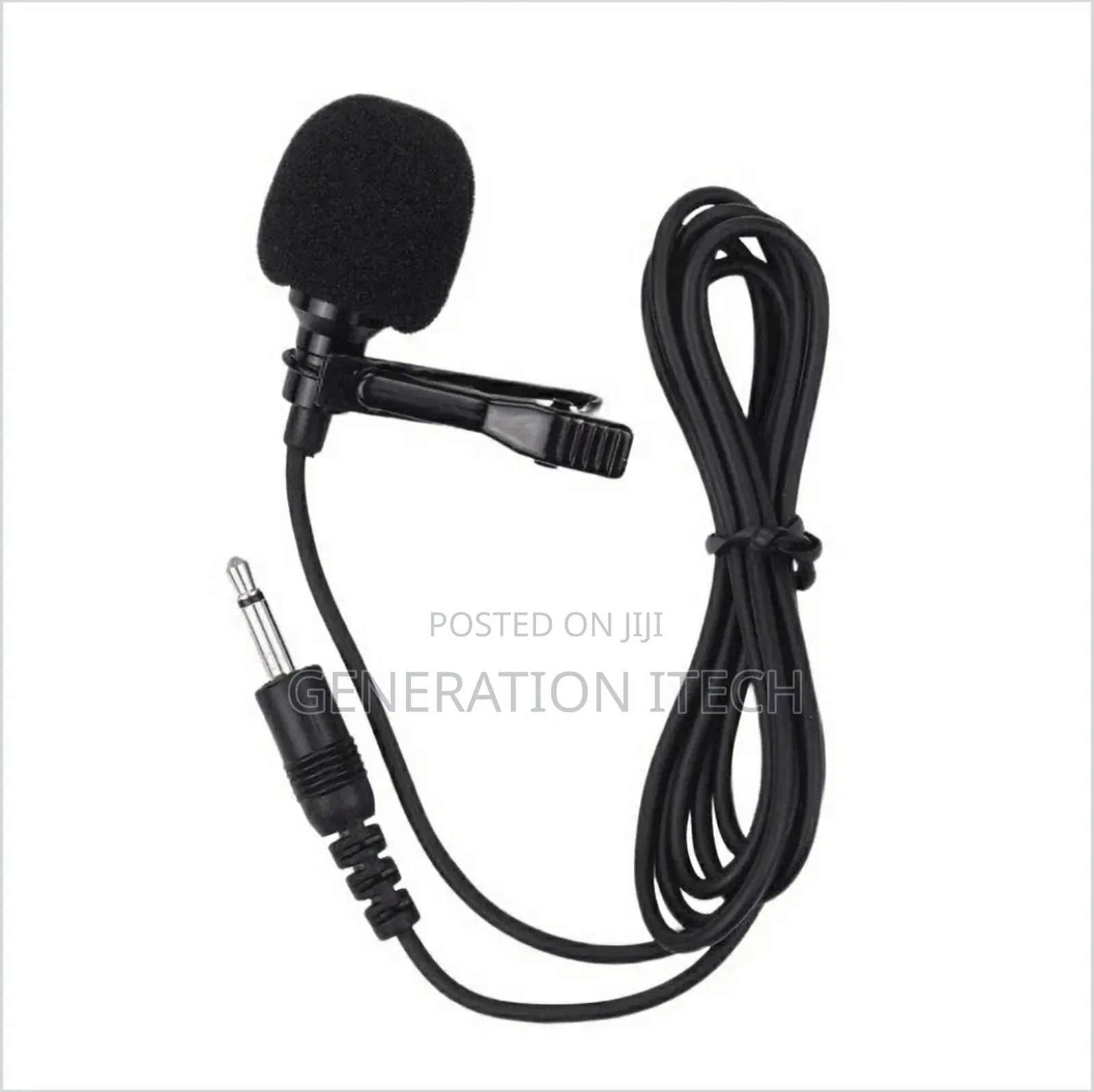 Double Wireless Microphone With Collar And Head Microphone.