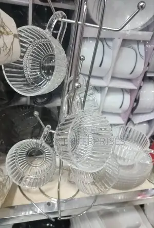 Tea Glass Cup With Saucers 12pcs
