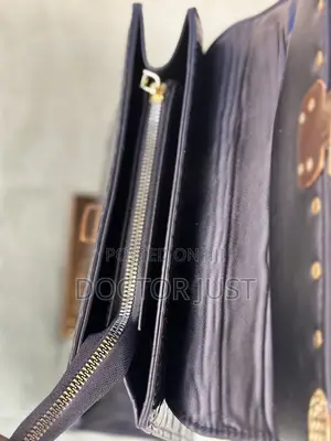 Black Vegan Leather Textured Bag