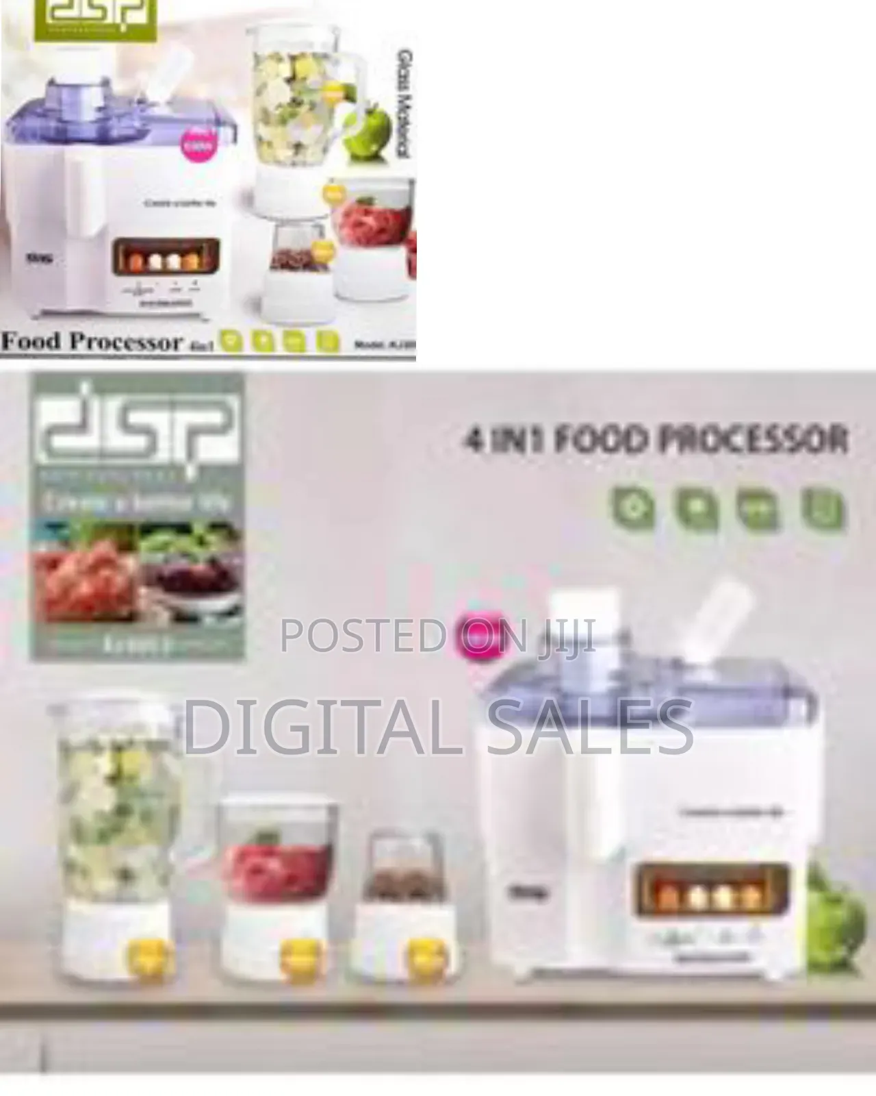 DSP 4 In1 Glass Food Processor,Extractor,Mixer