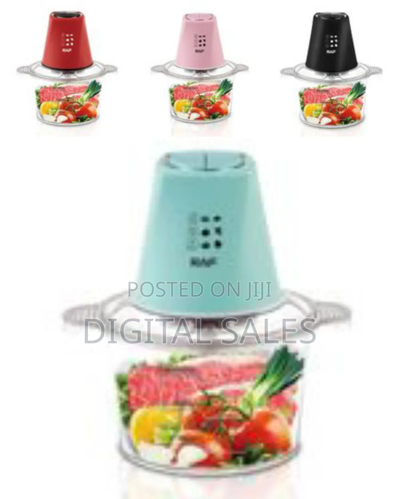 Raf 2 Litre Electric Meat Mincer Tomato Garlic Grinder Salad Mixers