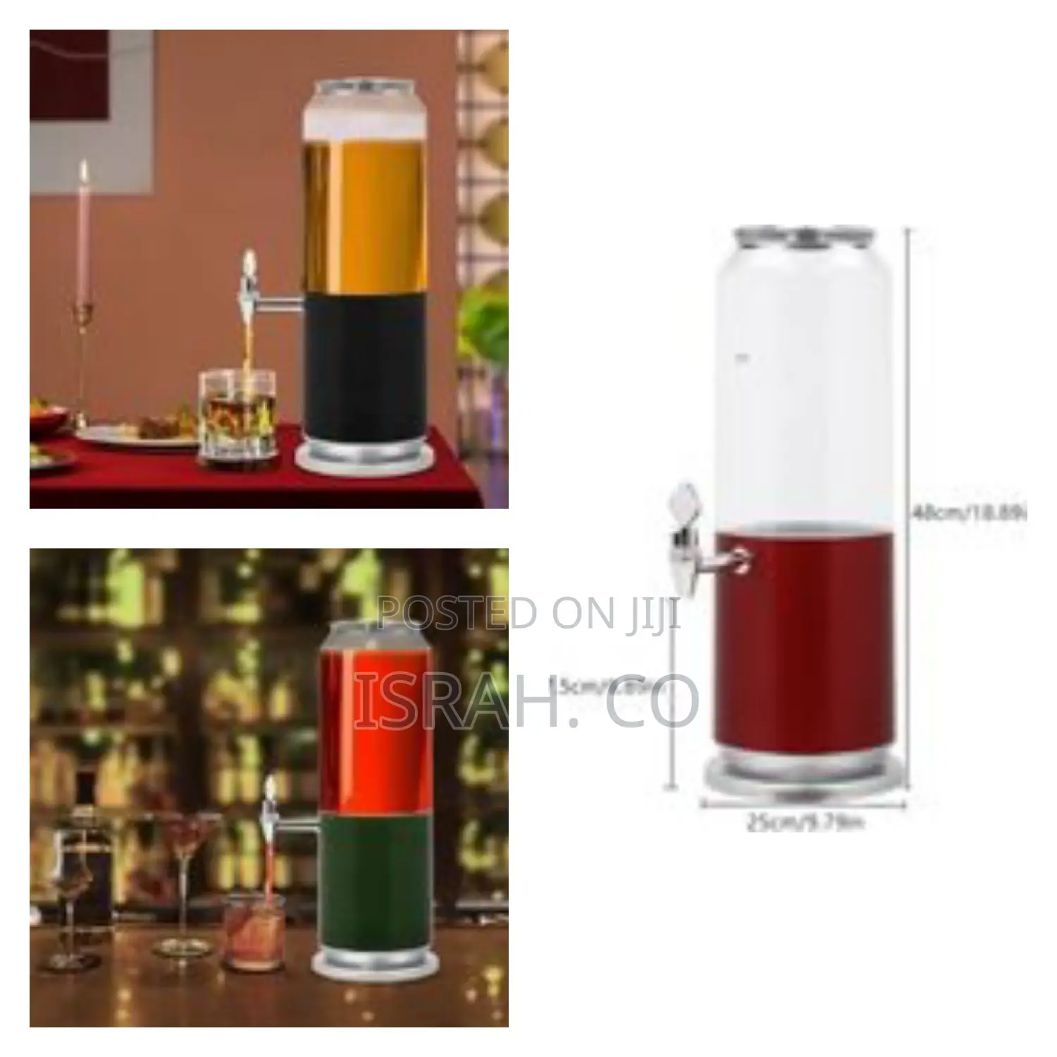 3l Led Rechargeable Beer Dispenser Tower