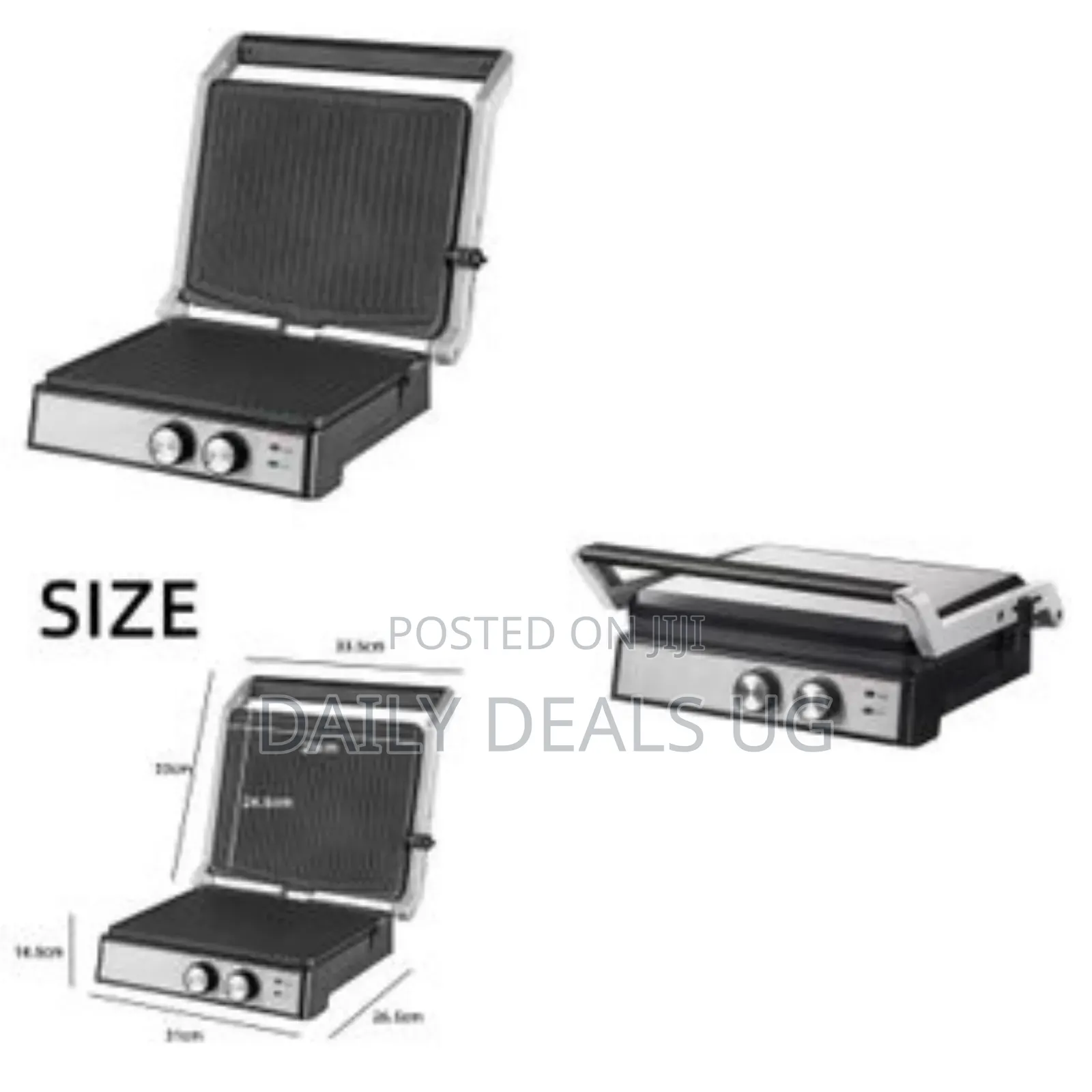 Avinas Electric Detachable Contacts Teak BBQ Meat Grill Pan Machine