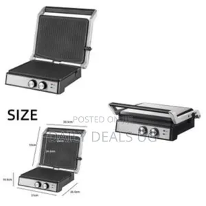Avinas Electric Detachable Contacts Teak BBQ Meat Grill Pan Machine