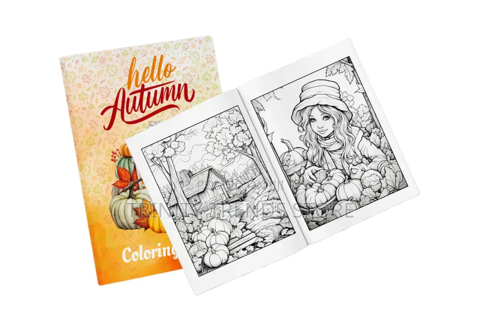 Autumn Coloring Book for Adults and Kids