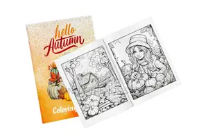 Autumn Coloring Book for Adults and Kids