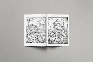 Autumn Coloring Book for Adults and Kids