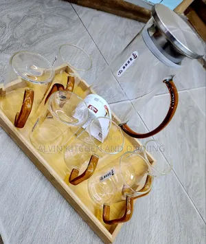 Juice Jug With 6 Drinking Glasses