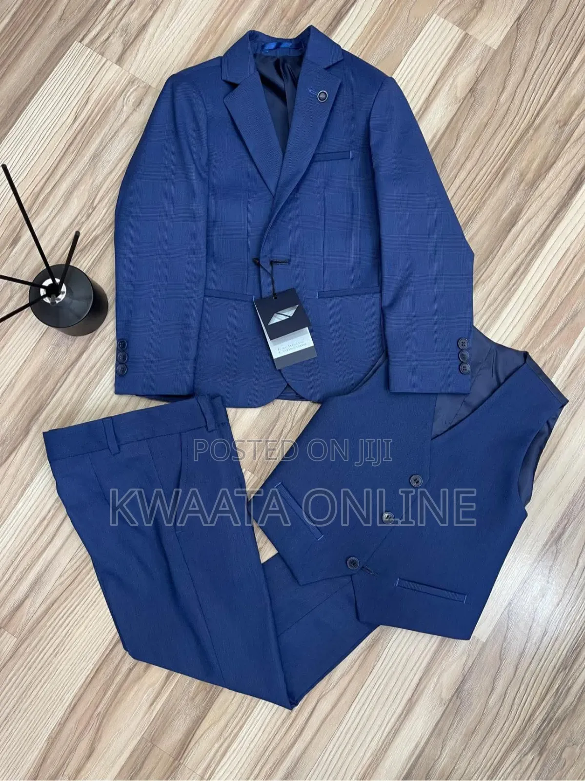 3 Piece Slim Fit Suit Set For Boy (Coat, Vest, Trousers ), 2-14years