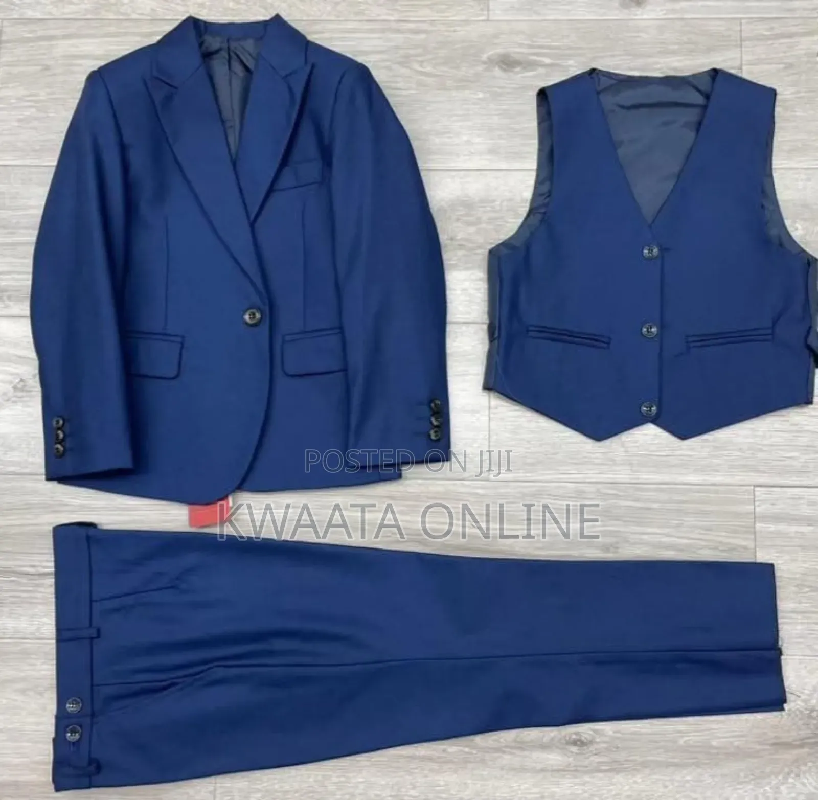 3 Piece Slim Fit Suit Set For Boy (Coat, Vest, Trousers ), 2-14years