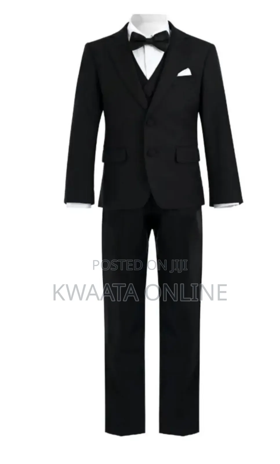 3 Piece Slim Fit Suit Set For Boy (Coat, Vest, Trousers ), 2-14years