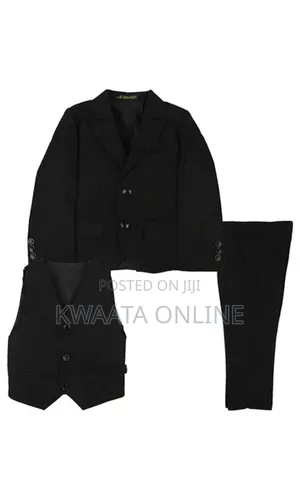 3 Piece Slim Fit Suit Set For Boy (Coat, Vest, Trousers ), 2-14years