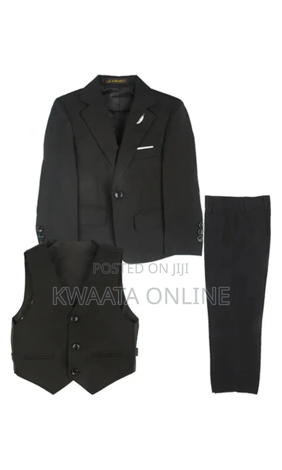 Boys' Slim Fit Suit 3-Piece Set, Complete, 38 to 64