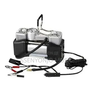 Double Cylinder Air Compressor Tire Inflator – 12v Portable Electric