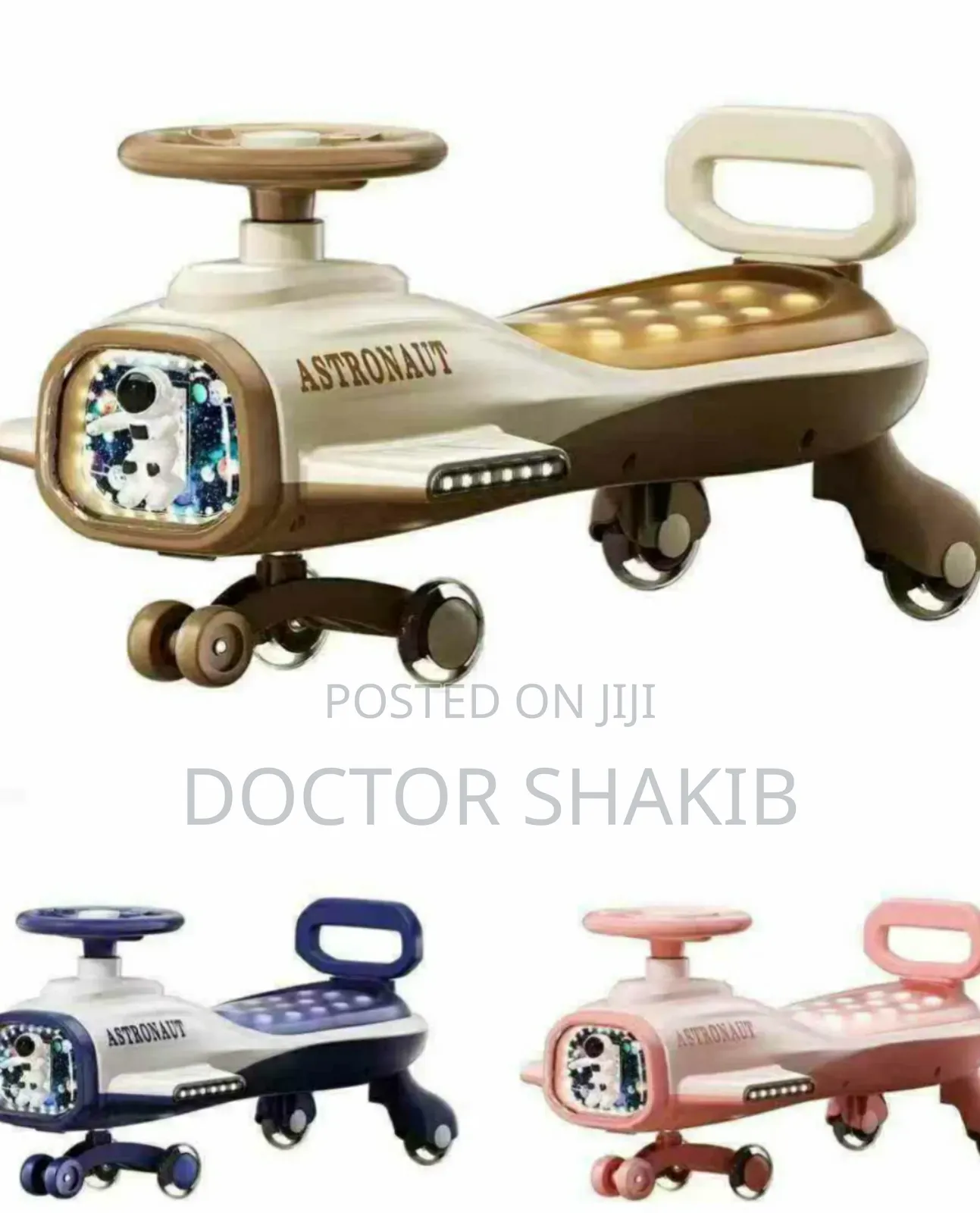 Affordable Kids Astronaut-Themed Swing Car