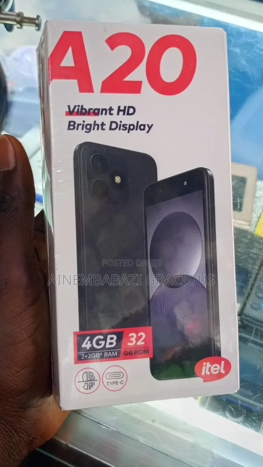 New Itel A20 16 GB Black