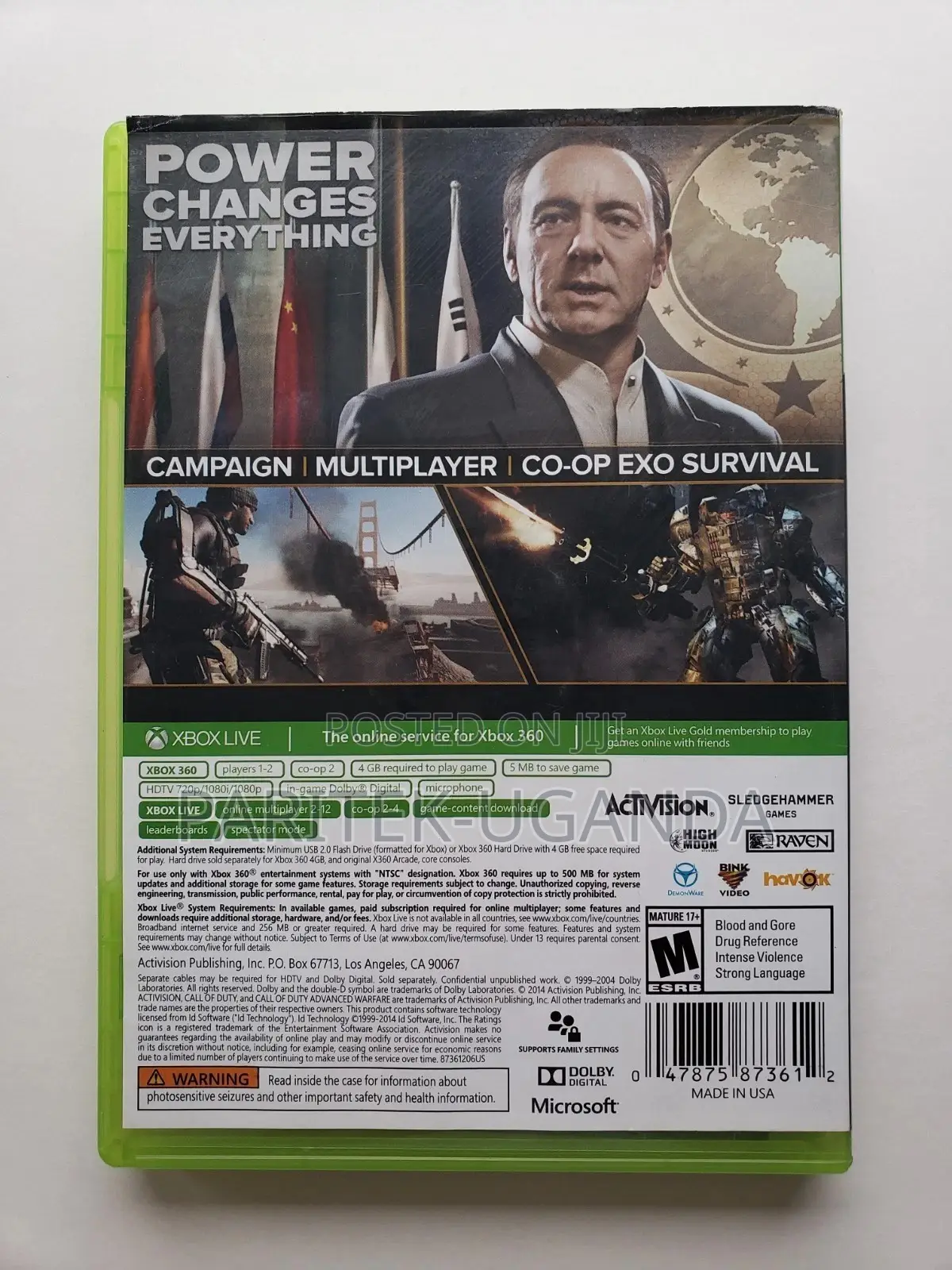 Call of Duty Black Advanced Warfare Xbox 360 Used