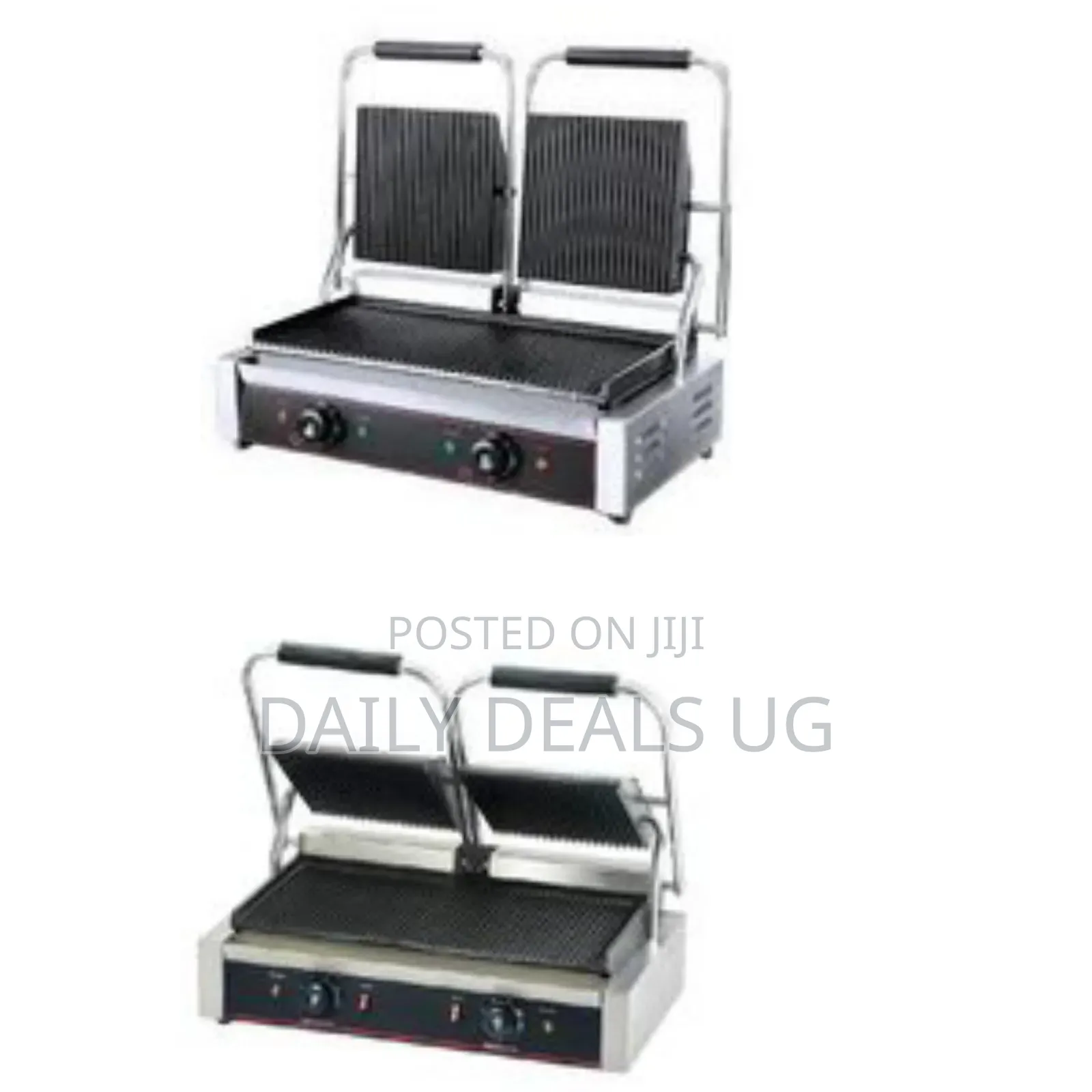 Double Sided Commercial Electric Contact Grill Sandwich Panini Press