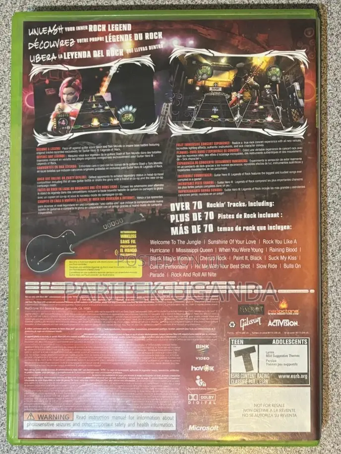 Guitar Hero 3 Legends of Rock Xbox 360 Used