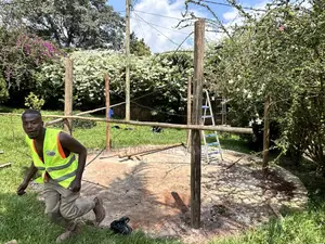 Thatched Grass House Construction