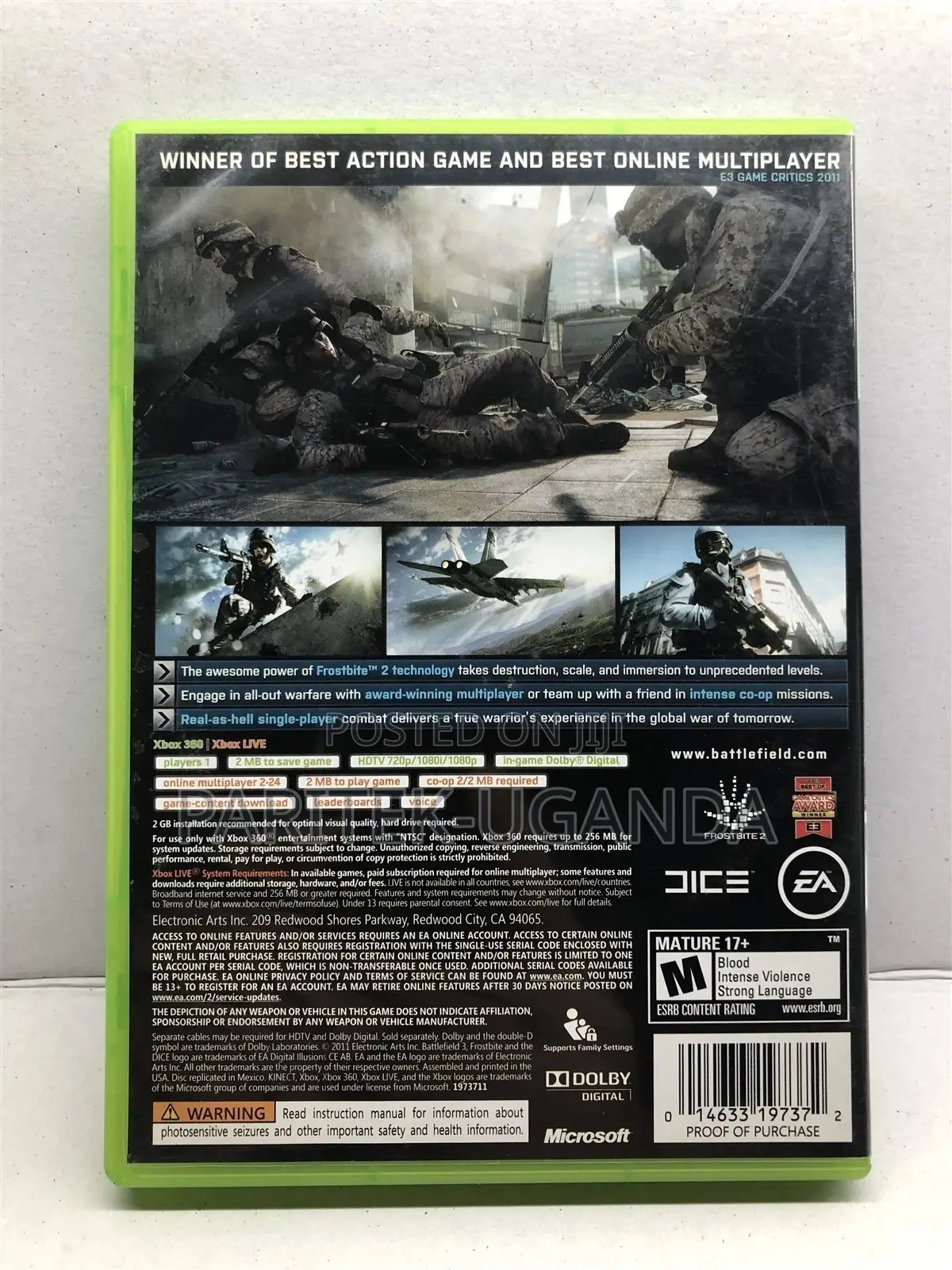 Battlefield 3 Xbox 360 Used