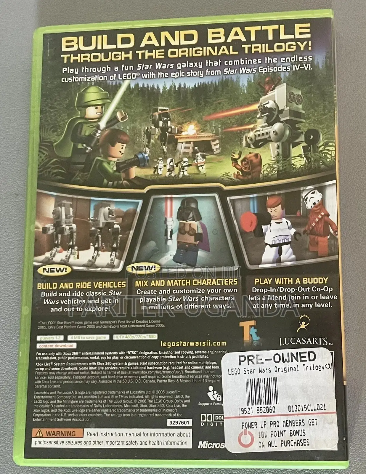 Starwars the \Original Trilogy Xbox 360 Used