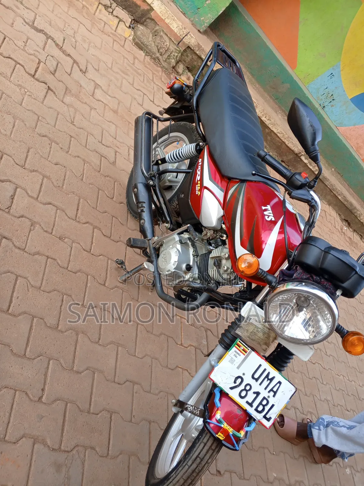 TVS HLX 125 2025 Red